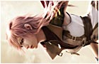 Final Fantasy XIII 13 Official Lightning and Odin over Eden Wallpaper
